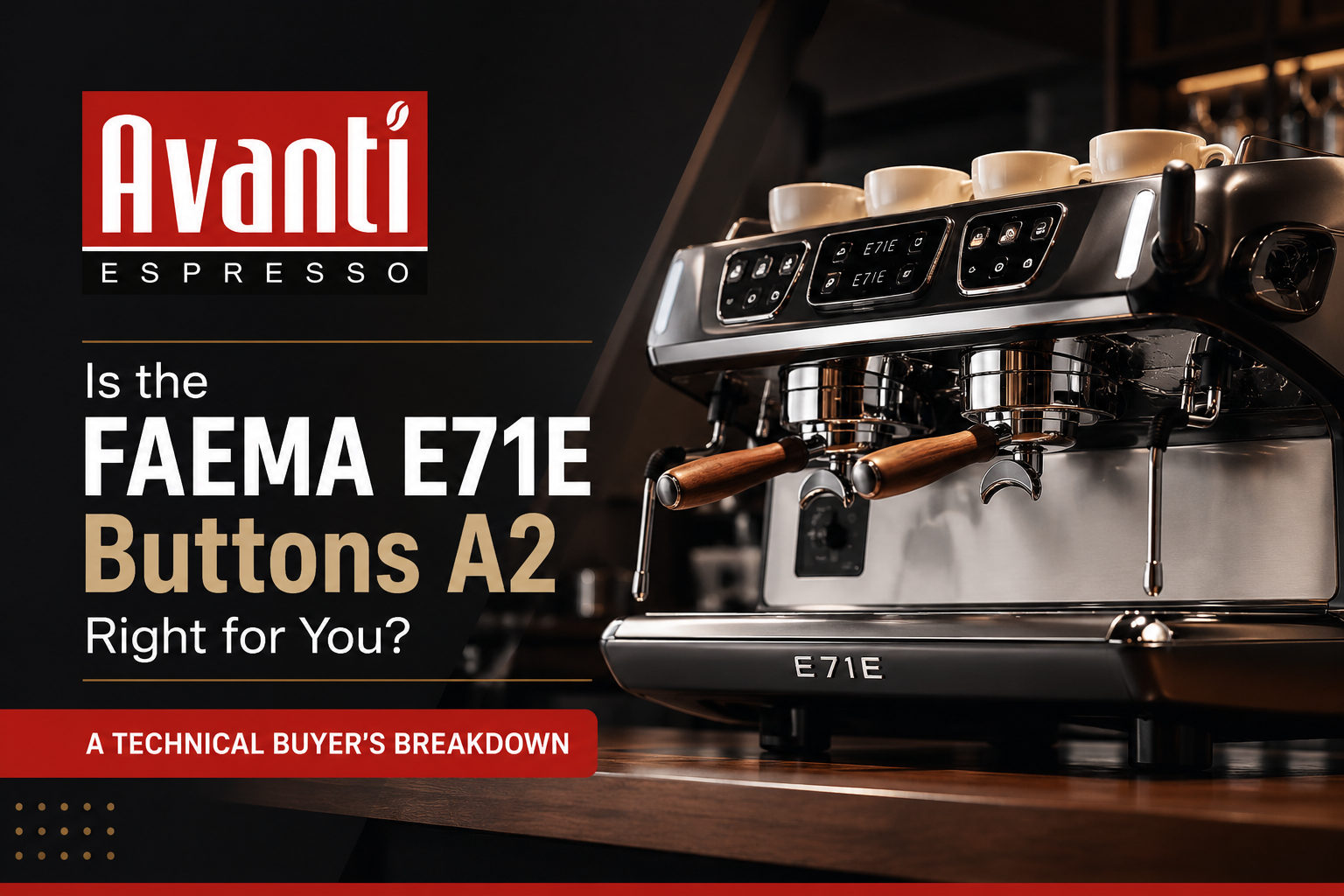 FAEMA E71E Buttons A2